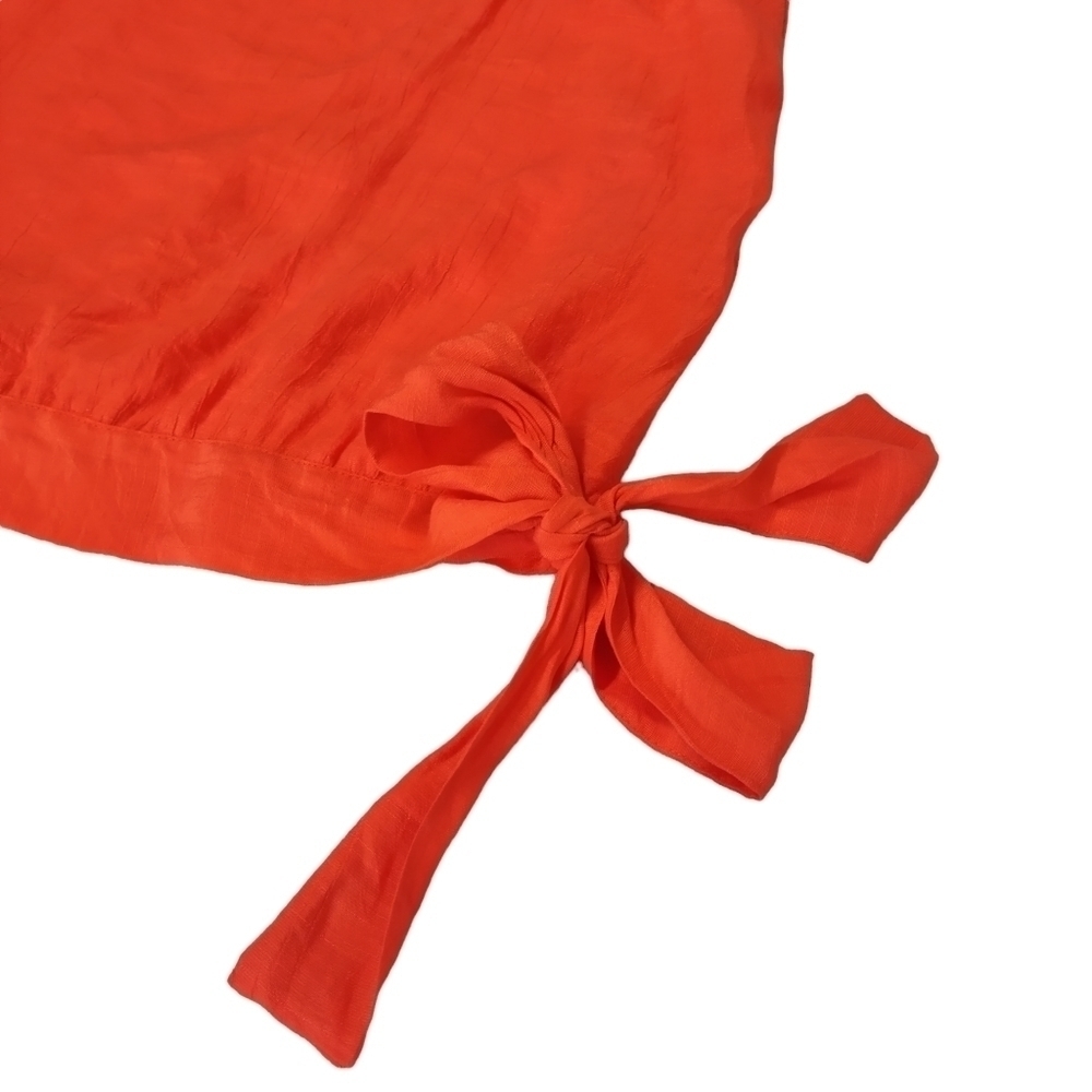 Thalia Sodi Women's Coral Red One shoulder/Cold Shoulder Top Size S NWT - Picture 5 of 10